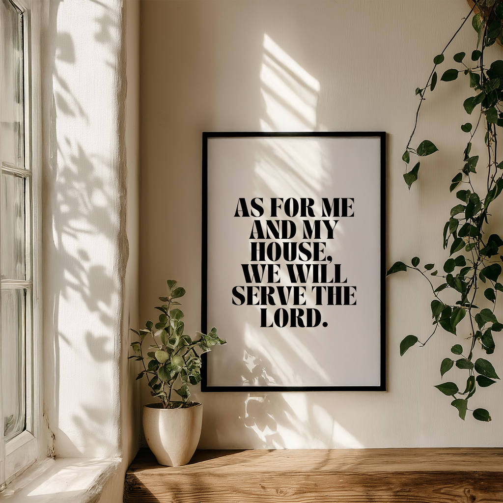 Joshua 24 Print
