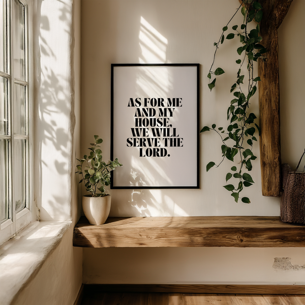 Joshua 24 Print